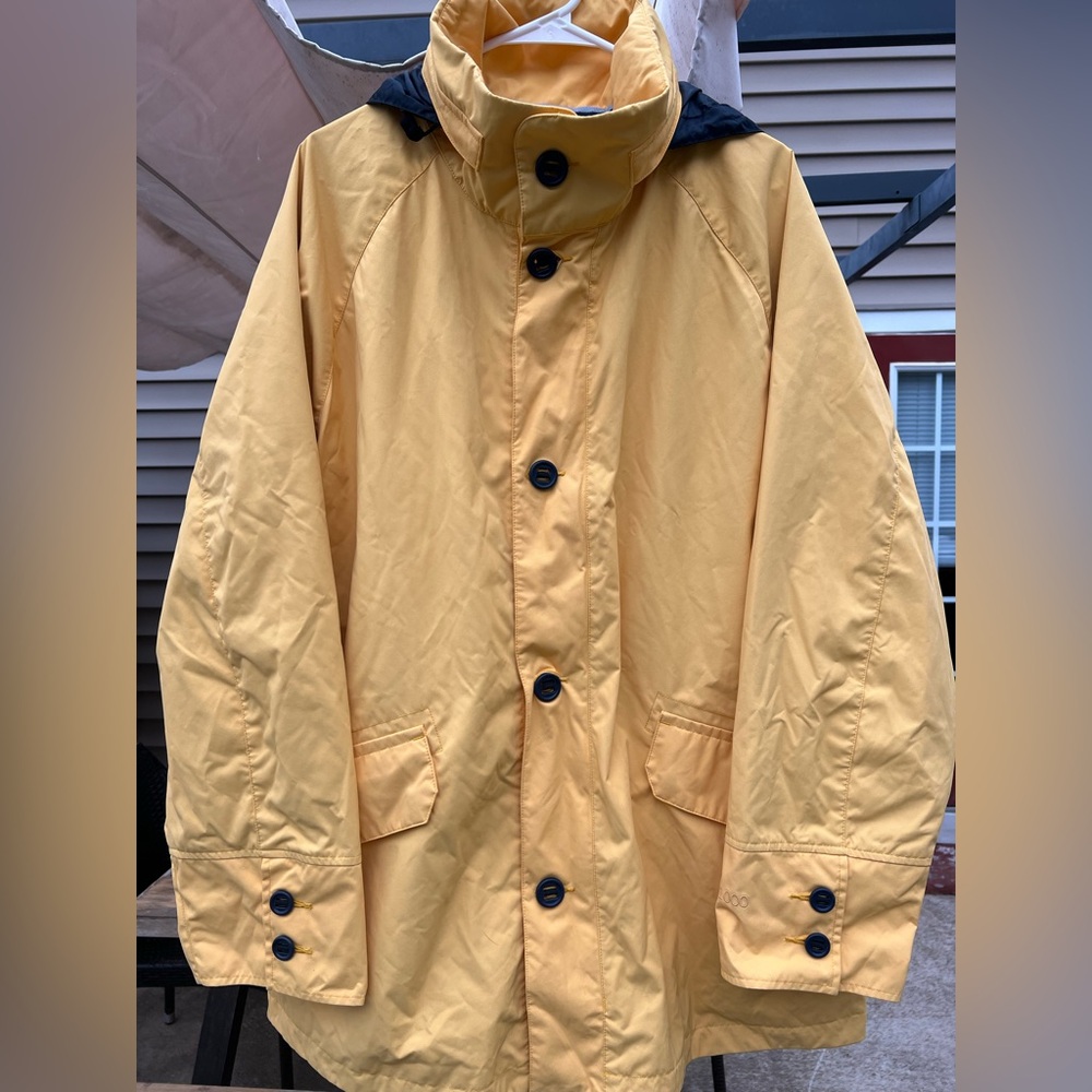 Nautica Men's Yellow Hooded Jacket